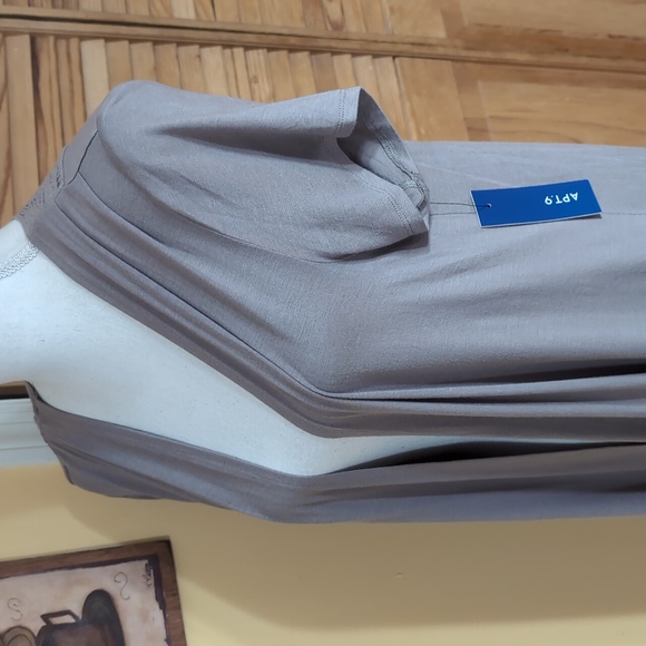 NWT Apt. 9 Taupe Open Front Cardigan Crochet Lace Back Insert Short Sleeves XL - Picture 2 of 12